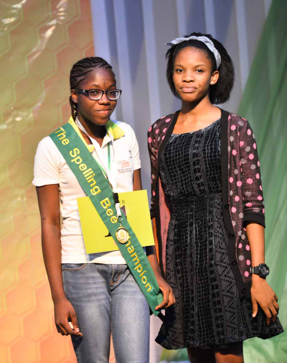 Ruth Ejims and the 2015 winner Oyinye Ohuabunwa of Cherryfield College, Abuja.