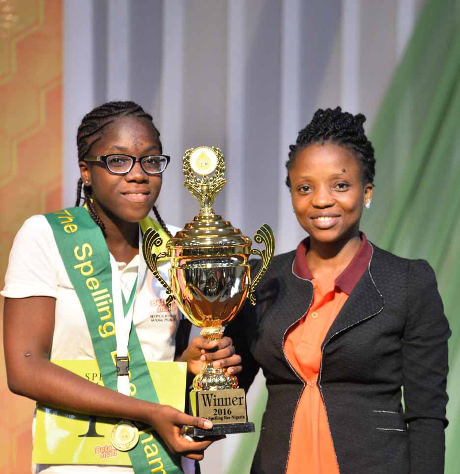 Ruth Ejims of Shalom College, Portharcourt and her Teacher Mercy Ugherughe