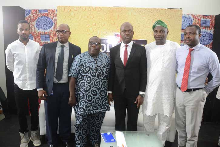 (L-R) Abolore Adigun (9ice), a popular Hip Hop musician; Patrick Olowokere, Corporate Communications/Brand PR Manager, Nigerian Breweries Plc; Olawale Obadeyi, a notable Fuji analyst and Poet; Emmanuel Agu, Portfolio Manager, Mainstream Lager & Stout Brands; Nigerian Breweries Plc; Sikiru Ayinde Agboola (a.k.a SK Sensation), Chairman, National Project Committee of the Fuji Musicians Association of Nigeria; and Funso Ayeni, Senior Brand Manager, Mainstream Lager, NB;  at the maiden Fuji Roundtable, powered by Goldberg Lager Beer, an event held at the headquarters of NB in Lagos on Monday    