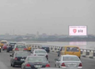 Mediaviews/LASACO LED Billboard Hoists Star Lager Campaign-marketingspace.com.ng