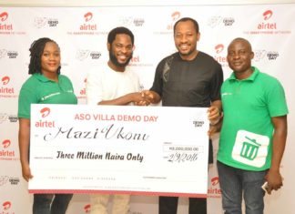 Aso Villa Demo Day Winners Smile Home With Cash Prizes As Airtel Rewards Winners -marketingspace.com.ng