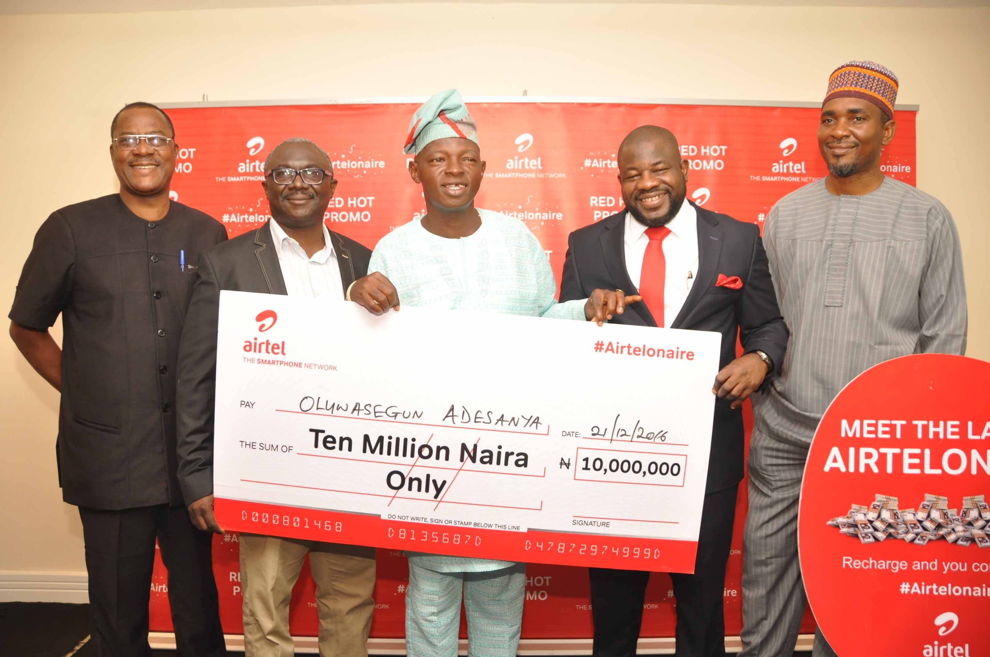 Civil Servant Becomes Highest Winner in Airtel RedHot Promo-marketingspace.com.ng