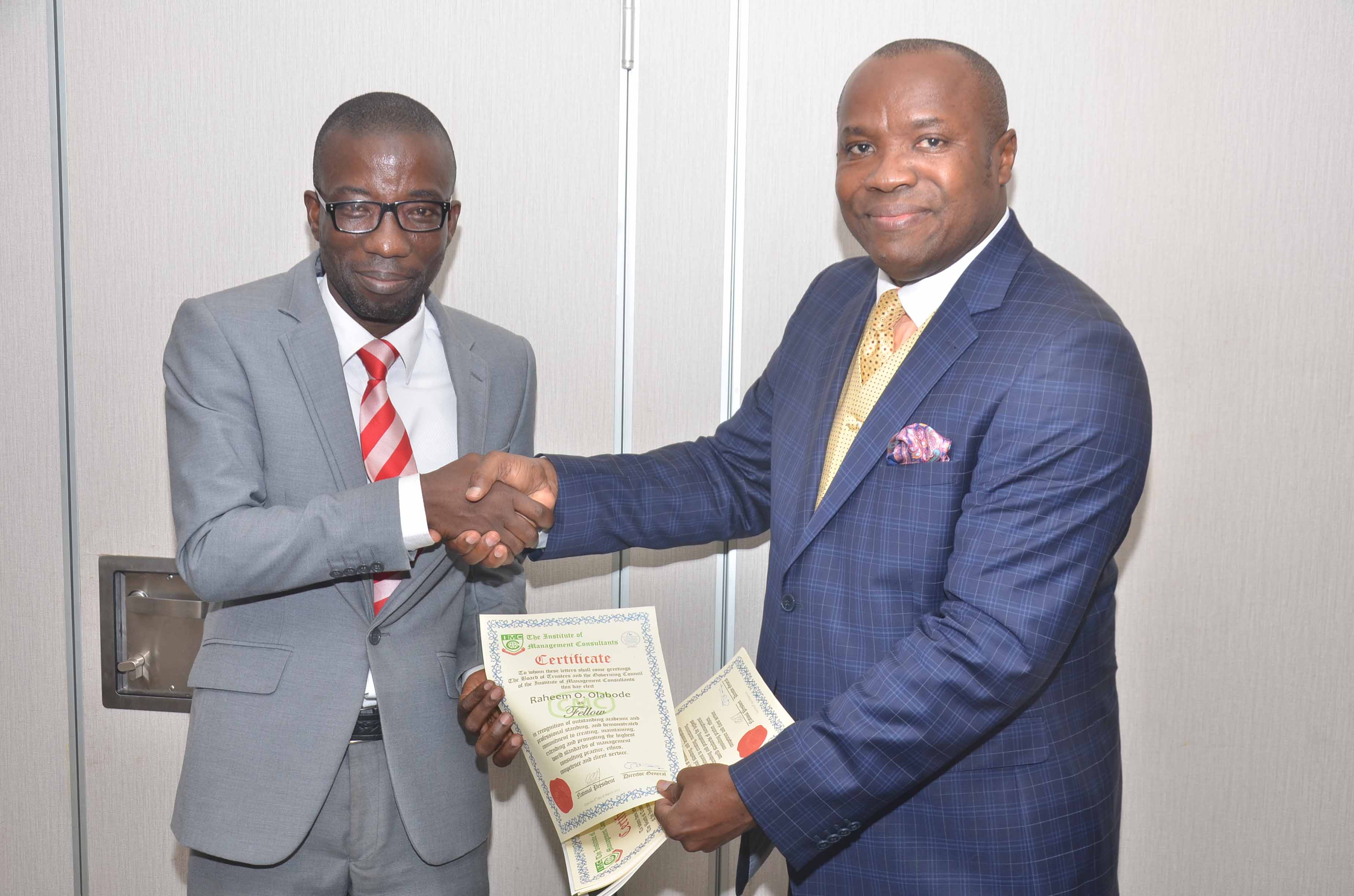 CMC Connect Executive Director, Olabode, Bags IMC Fellowship Award-marketingspace.com.ng