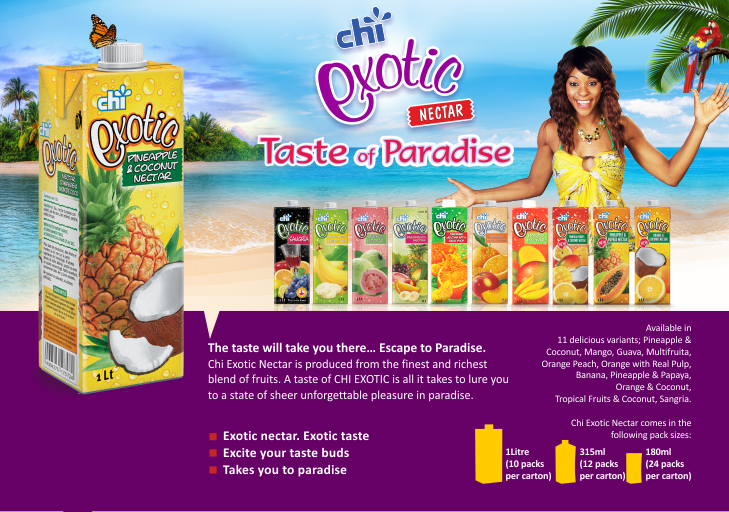 CHI Exotic Nectar Reiterates Superior Taste In New Campaign-marketingspace.com.ng