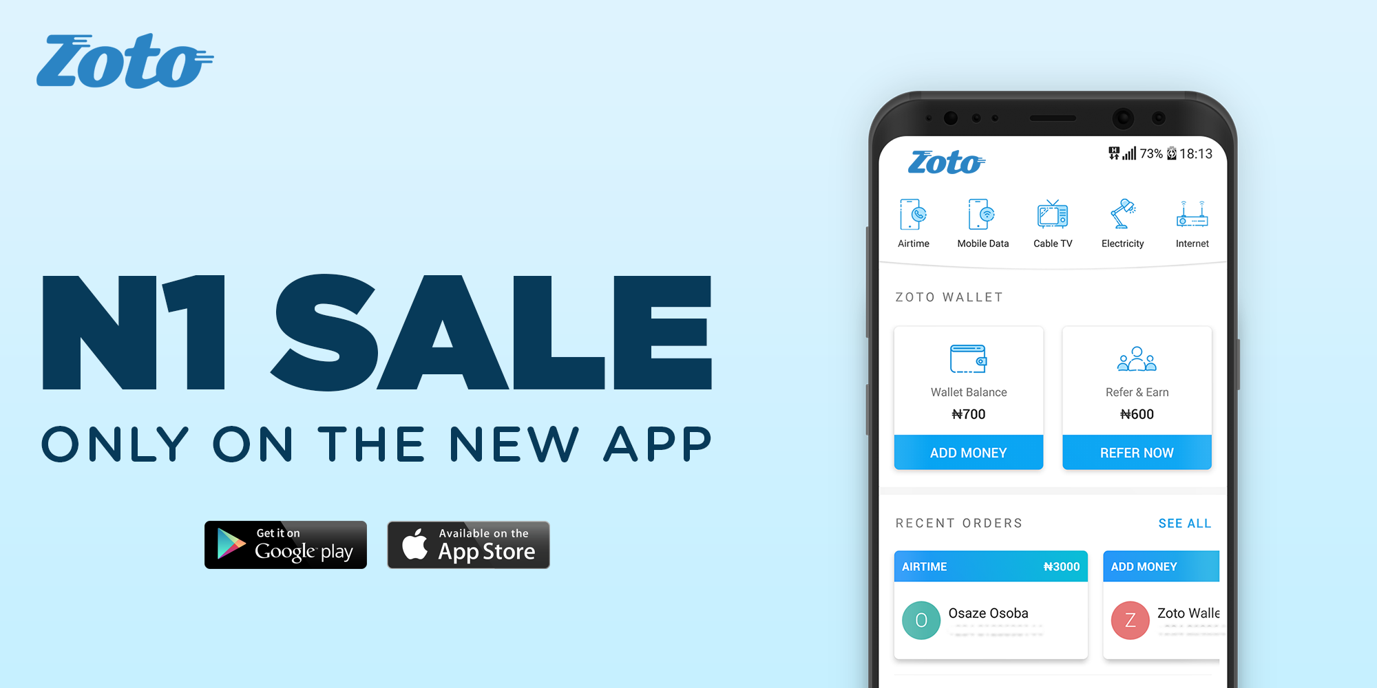 Nigeria’s Fastest Growing Payment Startup, Zoto, Announces ₦1 Sale Only On The New App-marketingspace.com.ng