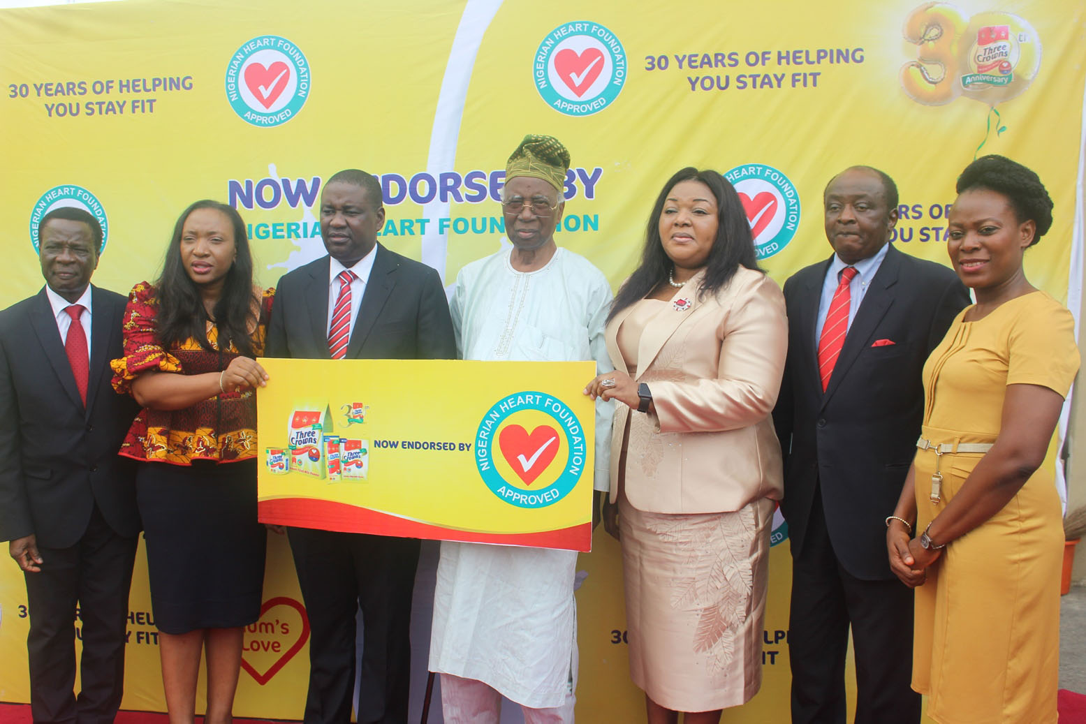 Nigerian Heart Foundation Endorses Three Crowns Milk At 30 For Wellness-marketingspace.com.ng