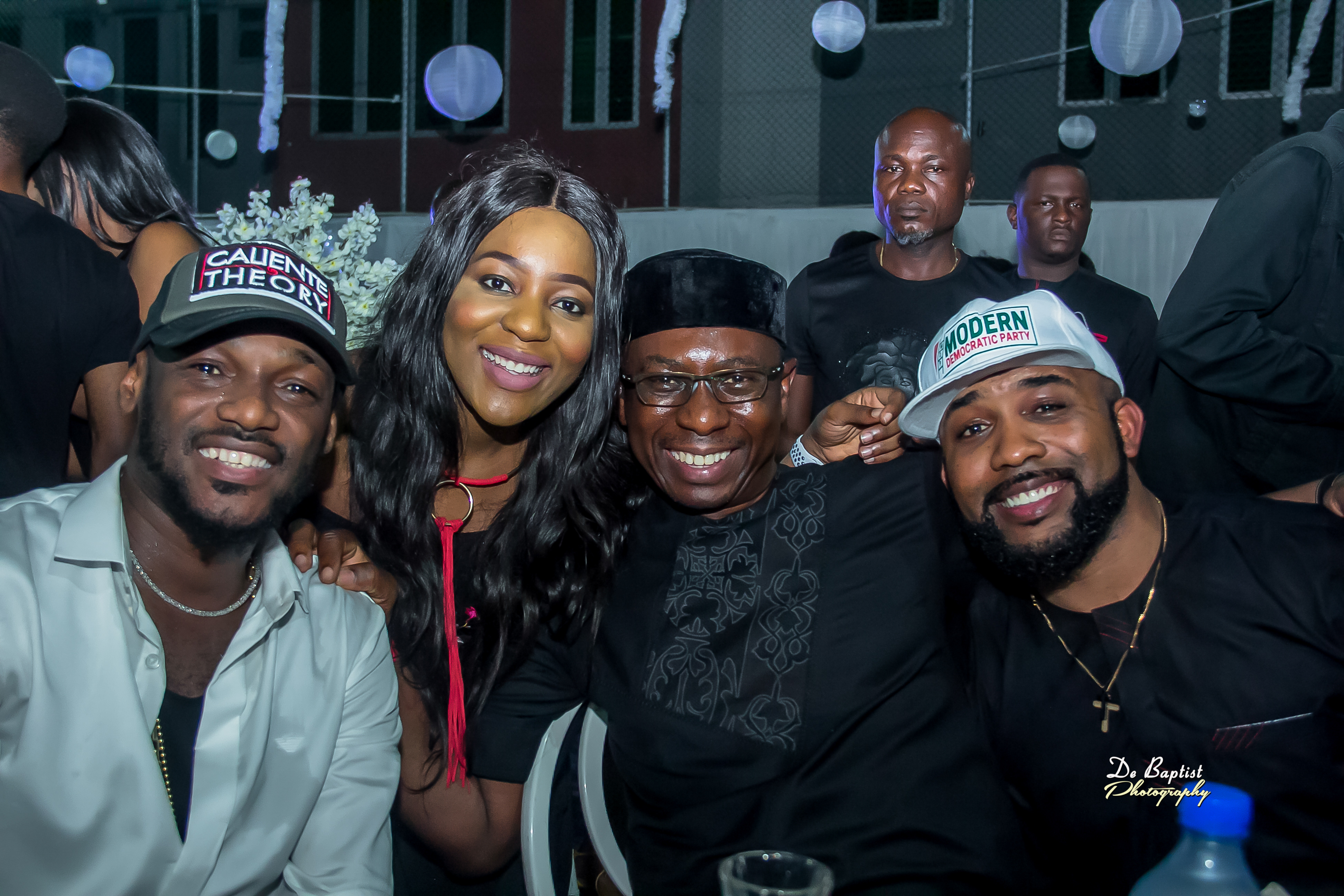 2Face, Ufuoma Ilesanmi, Tayo Sonuga and Banky W sharing the thrill-marketingspace.com.ng