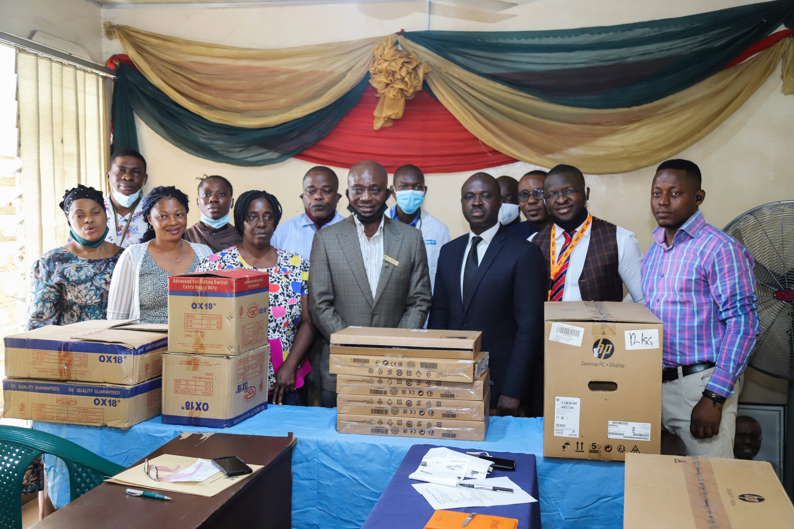 SIFAX Group Donates Computers, Fans To Apapa General Hospital-marketingspace.com.ng