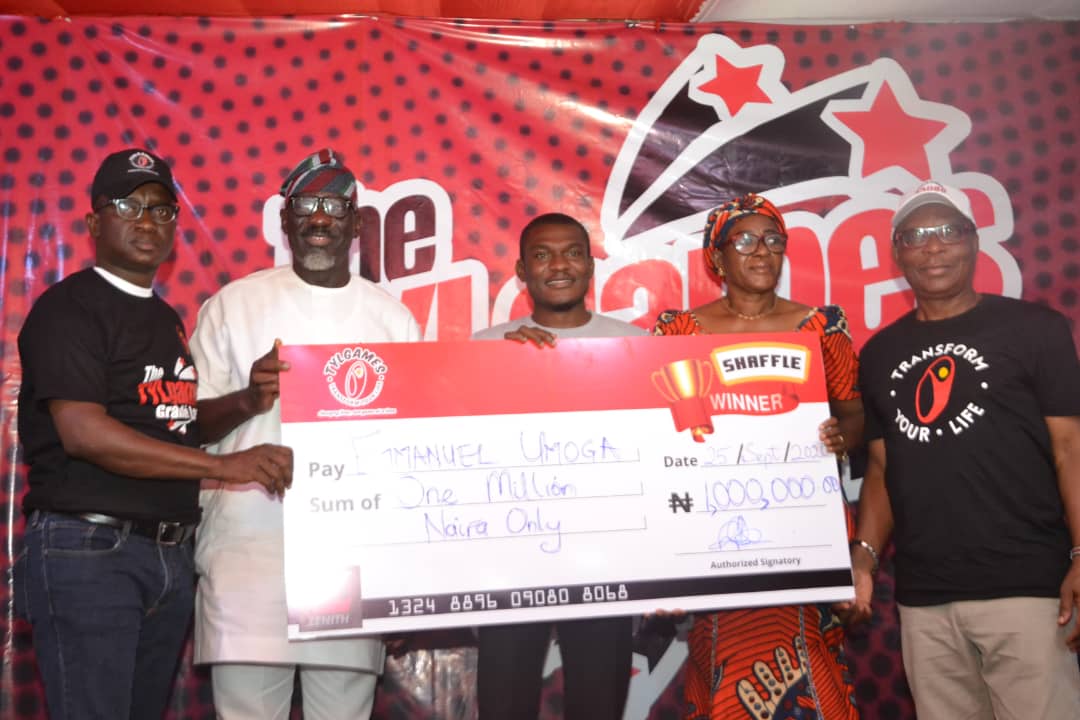 Lagos Based Business Man Wins TYLgames N1million Grand Prize, Brand Promises Transparency-marketingspace.com.ng