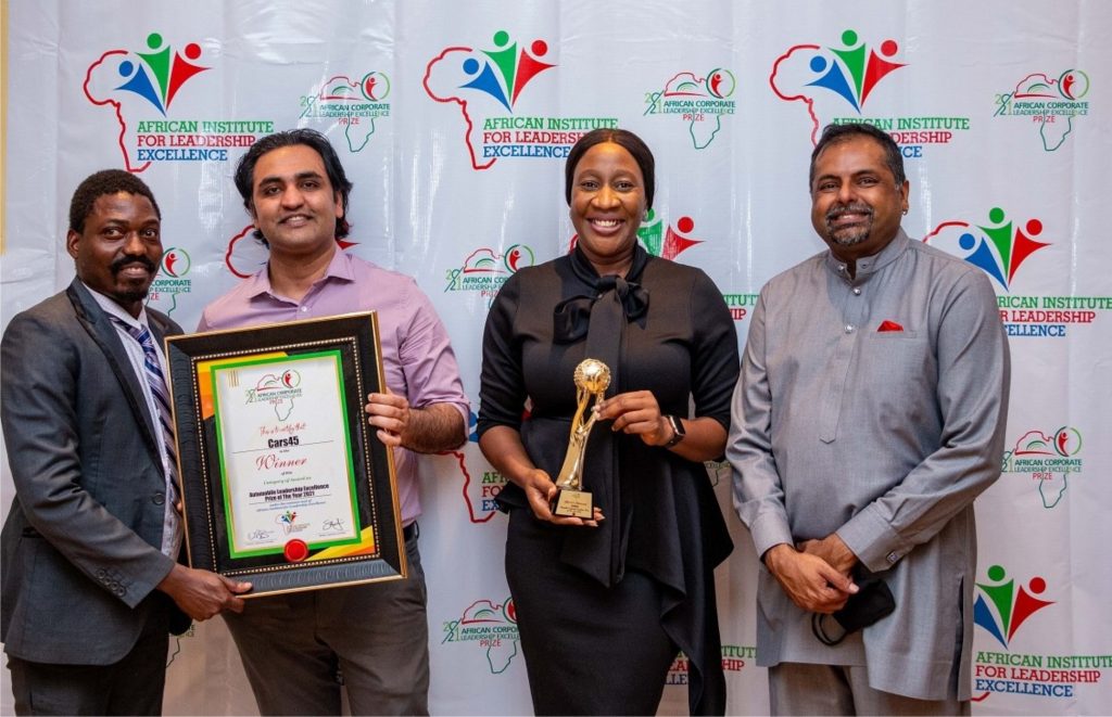 Cars45 Gets Market Leadership Recognition, Wins Auto Leadership Excellence Prize-marketingspace.com.ng