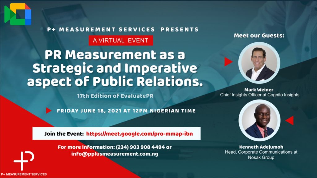 P+ Measurement Services Hosts 17th Edition Of Evaluate PR-marketingspace.com.ng