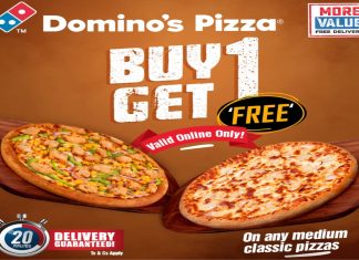 Double Cheesy Chills With The Domino’s Pizza Online Buy One Get One Free Promo-marketingspace.com.ng