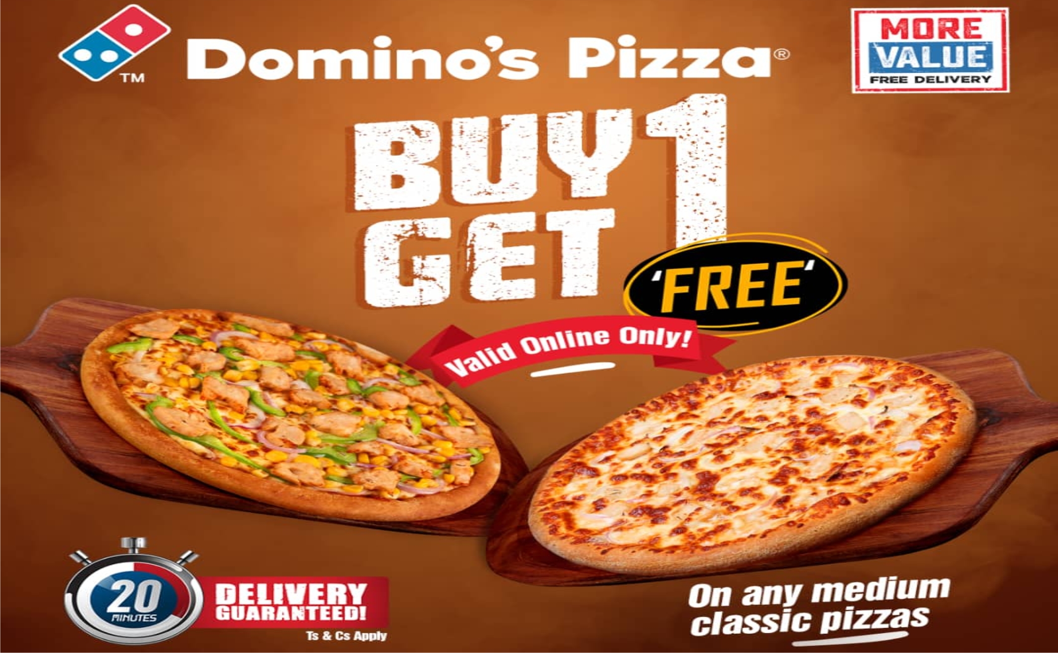 Double Cheesy Chills With The Domino’s Pizza Online Buy One Get One Free Promo-marketingspace.com.ng