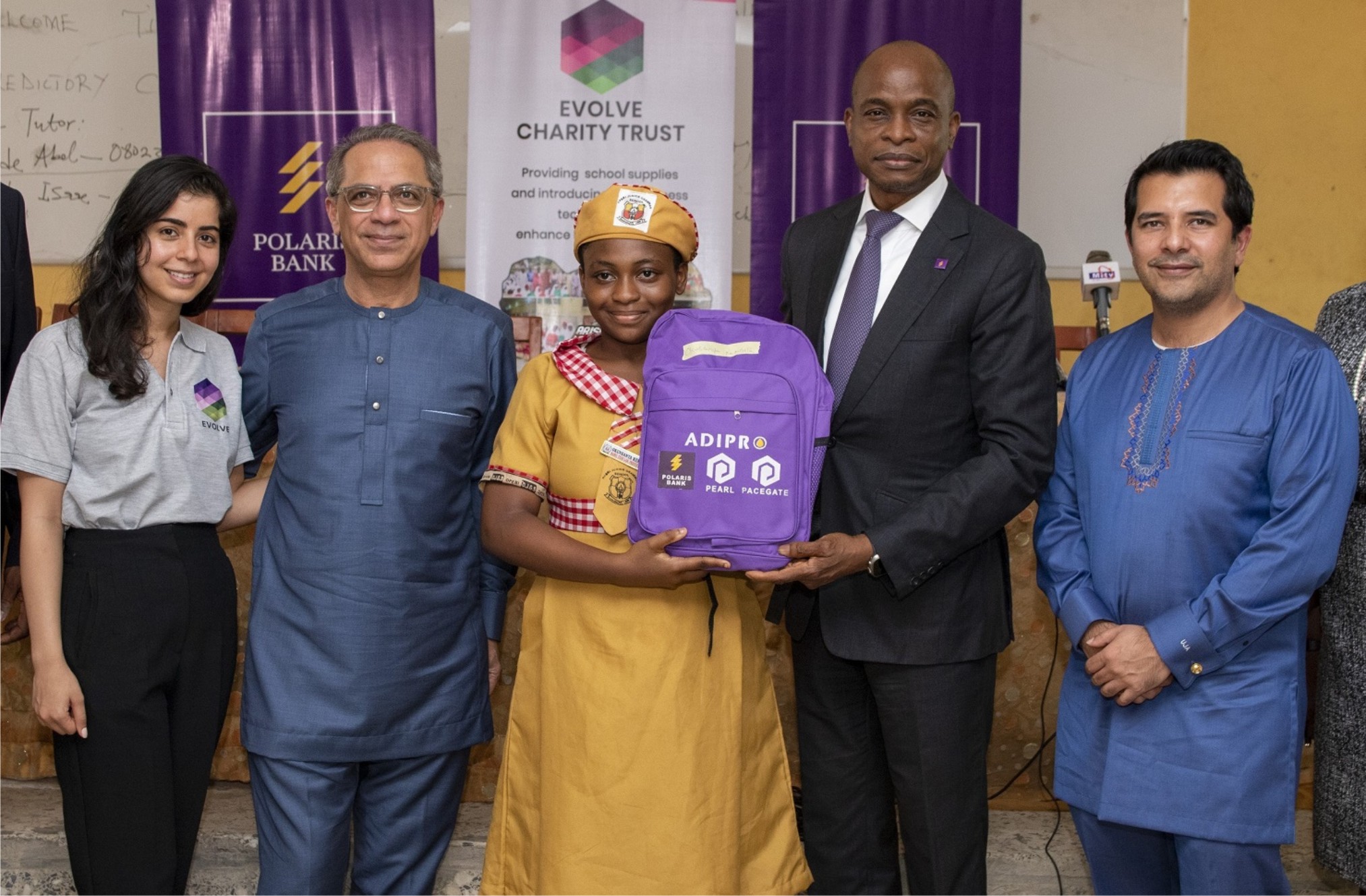 Polaris Bank Supports Girl-Child Education In Nigeria’s Public Schools, Partners Evolve Charity-marketingspace.com.ng 