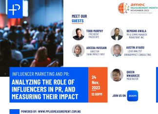 P+ Measurement Services Announces 7th Consecutive Hosting Of AMEC Measurement Month, Focused On Influencer Marketing And PR-marketingspace.com.ng