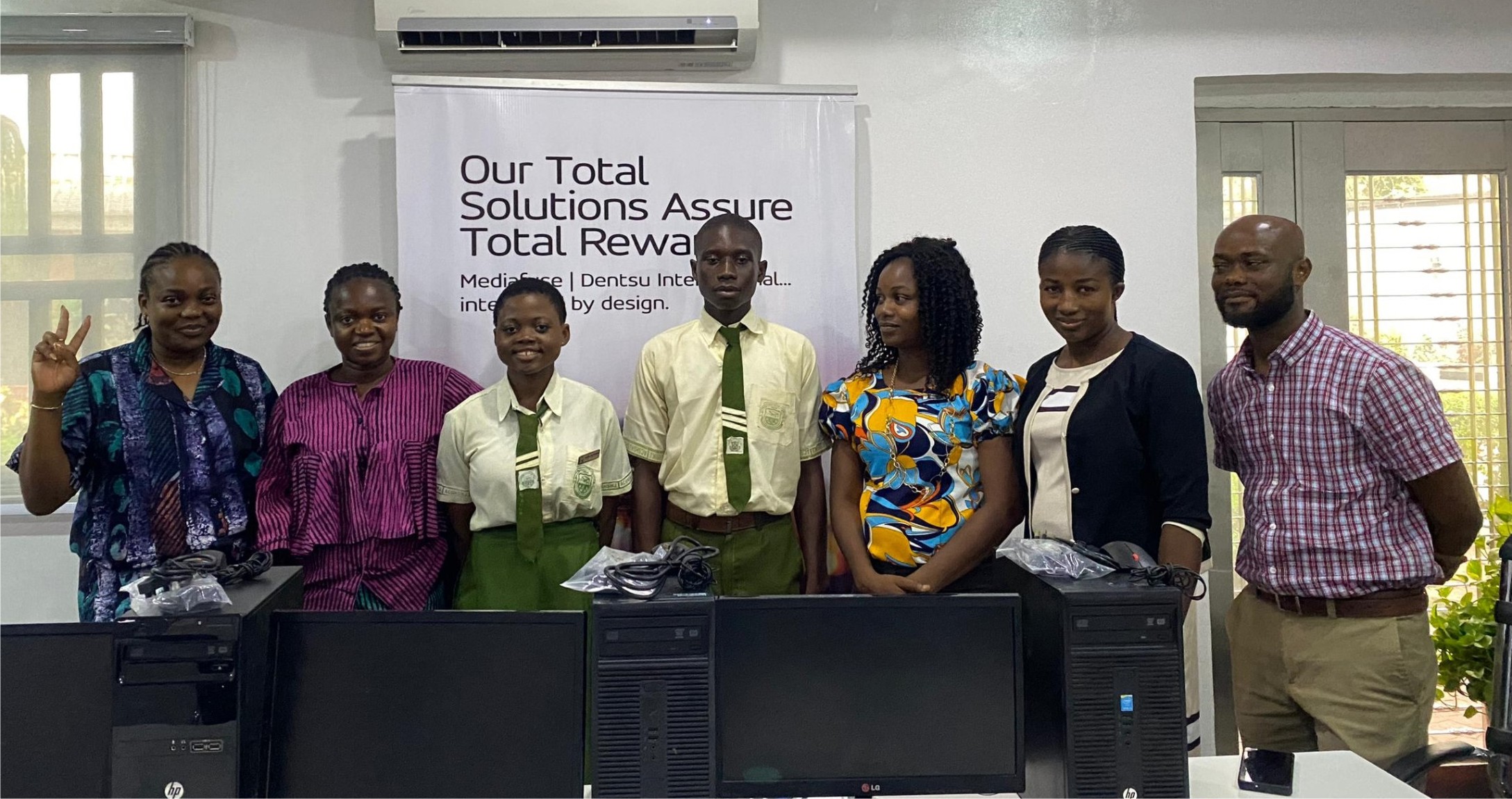 MediaFuse-Dentsu Empowers Lagos Pupils With Computers-marketingspace.com.ng