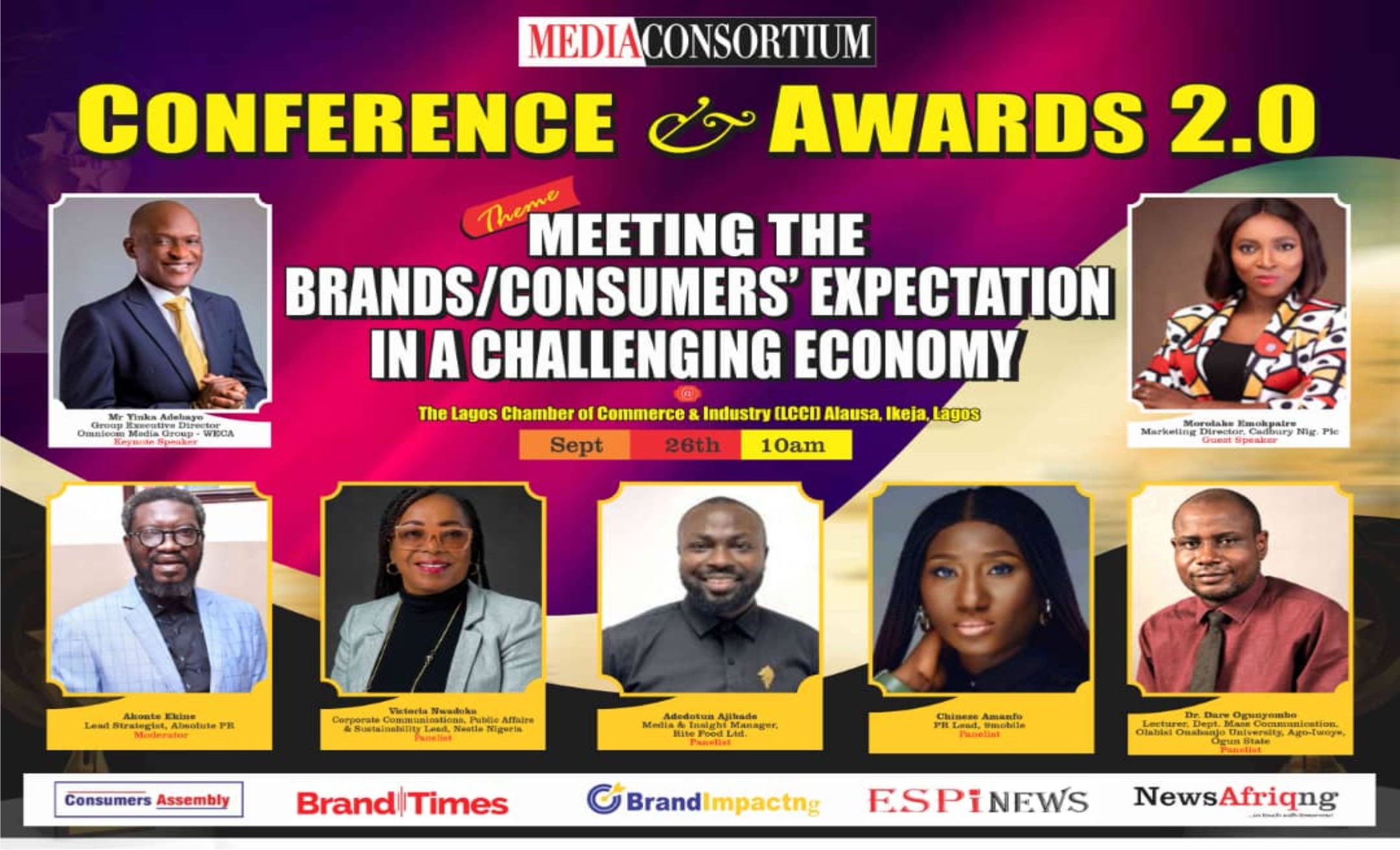 MediaConsortium Conference/Awards 2.0 Set For Thursday Sept 26-marketingspace.com.ng