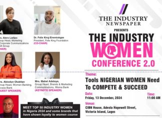 Industry Newspaper Unveils 2024 Industry Women Conference’s Theme, Speakers-marketingspace.com.ng