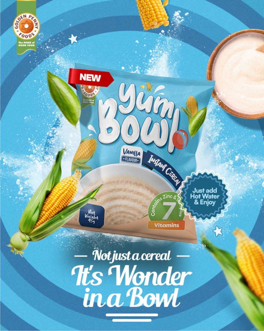 Golden Penny’s Exciting New Breakfast Cereal–YumBowl Promises Wonder In A Bowl- marketingspace.com.ng