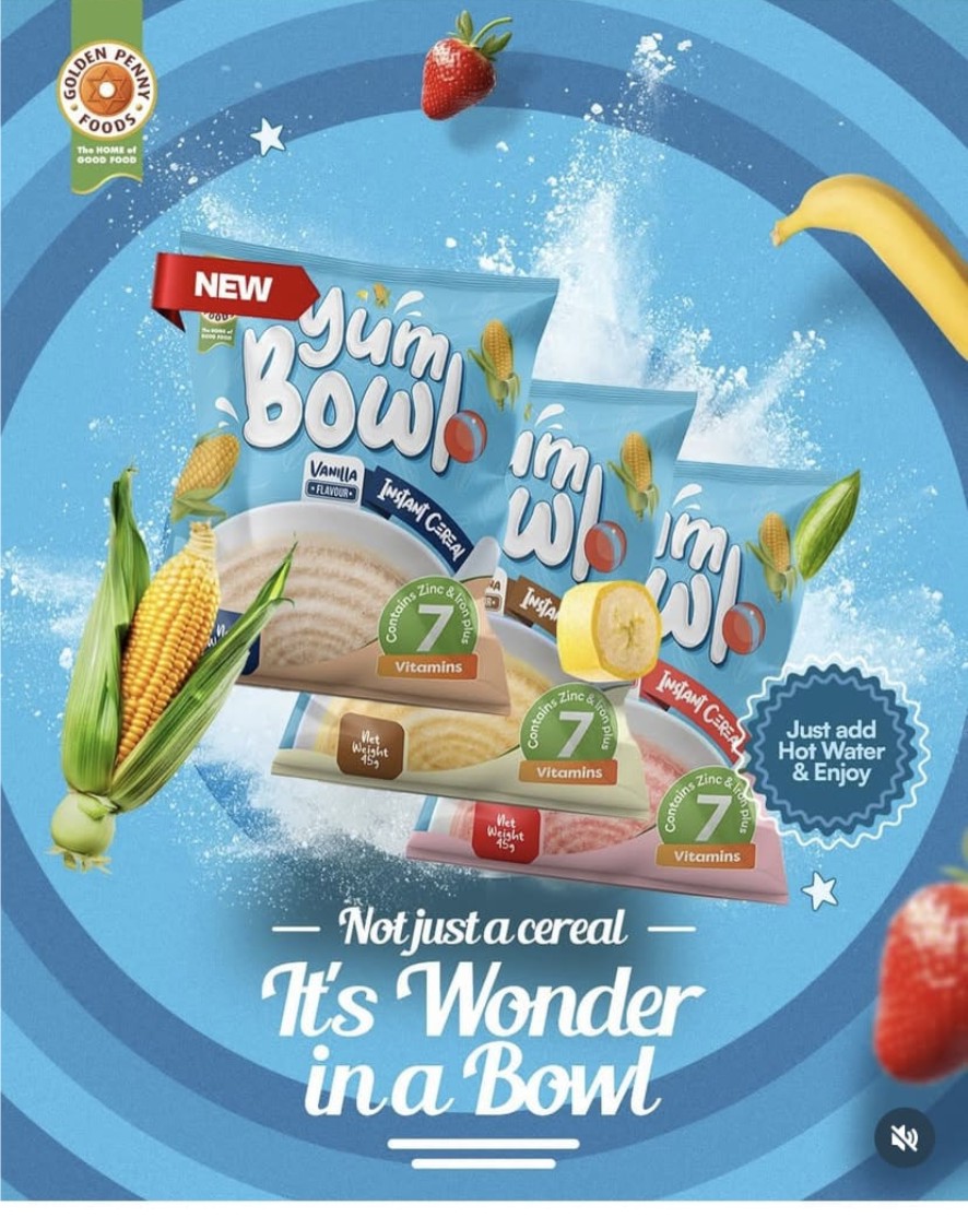 Golden Penny’s Exciting New Breakfast Cereal–YumBowl Promises Wonder In A Bowl- marketingspace.com.ng