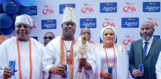 Ooni Hails Arrival Of Locally Sourced Tingo Cola, Tingo Electric Energy Drink At Lagos Launch - marketingspace.com.ng