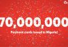 Verve Hits 70 Million Payment Cards In Nigeria, Consolidates Market Leadership-marketingspace.com.ng